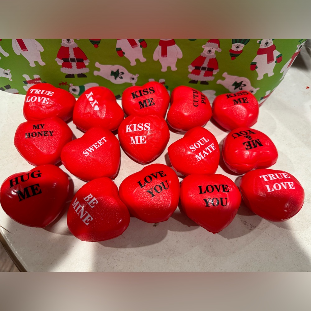 Lot Of 20 Heart Shaped Stress Balls-Brand New-Perfect For Valentines Day!